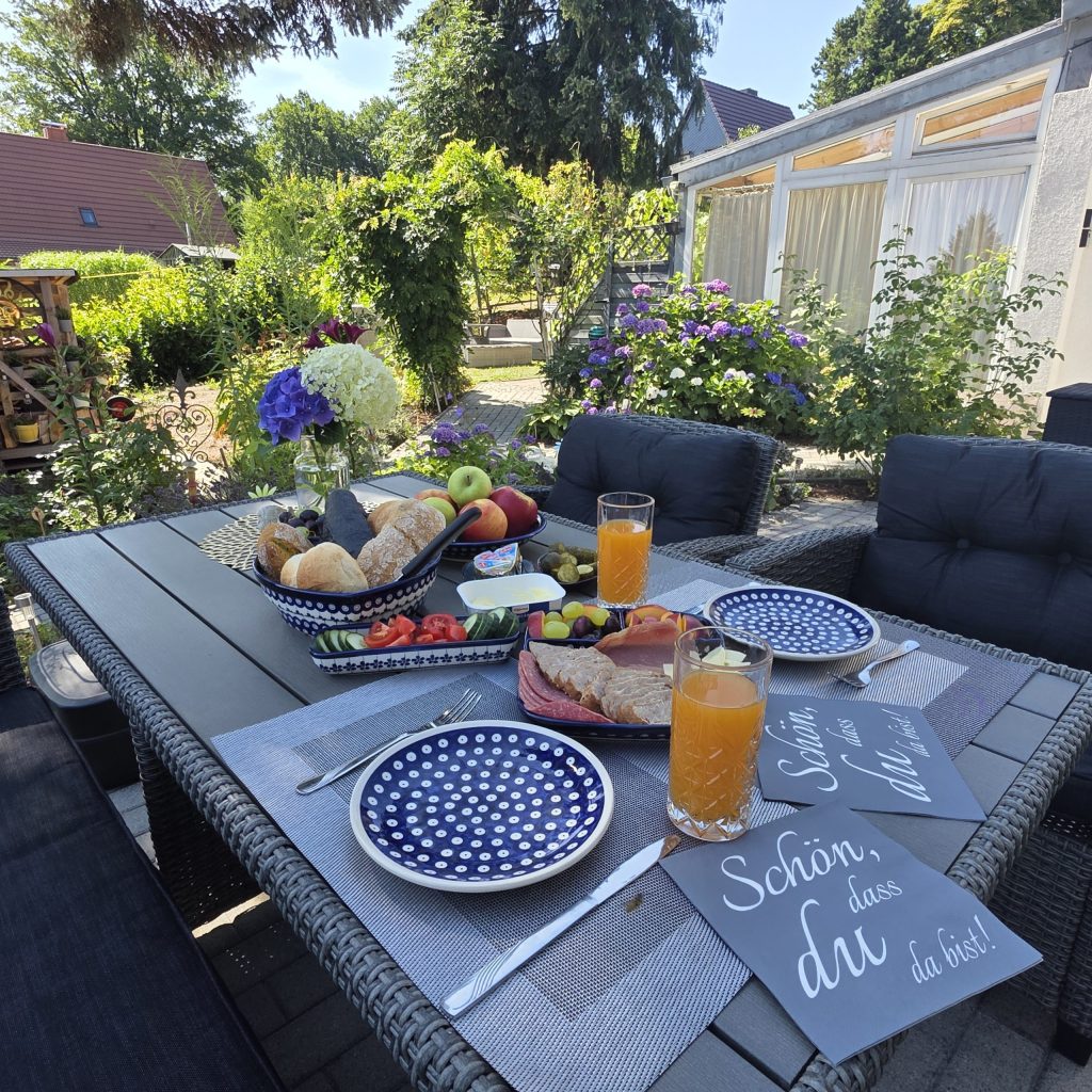 Terrasse Ferienwohnung SILBER